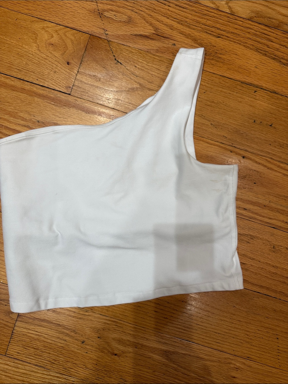 Beyond Yoga White One-Shoulder sports Bra